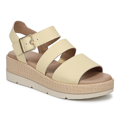 Comfortable Platform Sandals for Women with Adjustable Strap Cork Footbed Open Toe Style