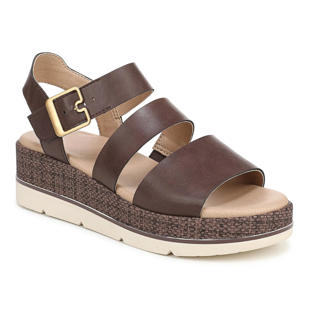 Comfortable Platform Sandals for Women with Adjustable Strap Cork Footbed Open Toe Style