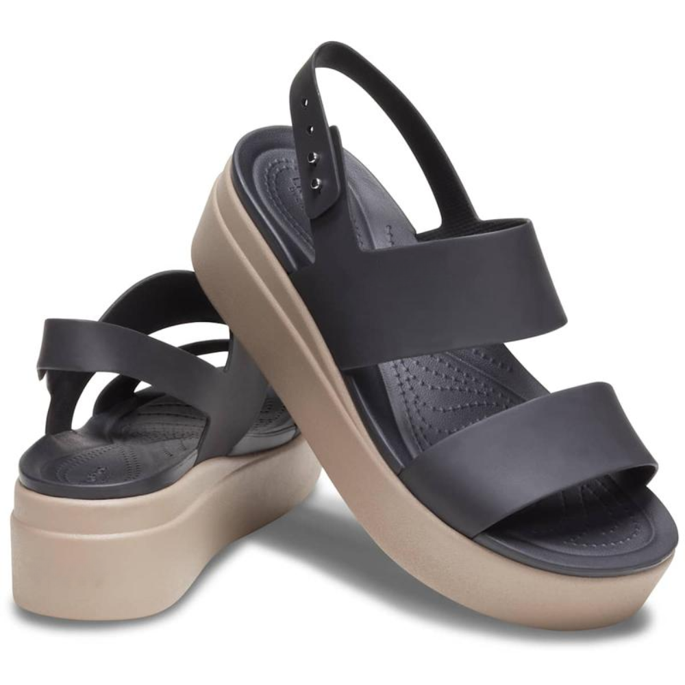 Comfortable Wedge Sandals for Women with Double Band Slingback Strap Cork Platform Style