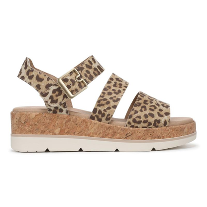 Comfortable Platform Sandals for Women with Adjustable Strap Cork Footbed Open Toe Style