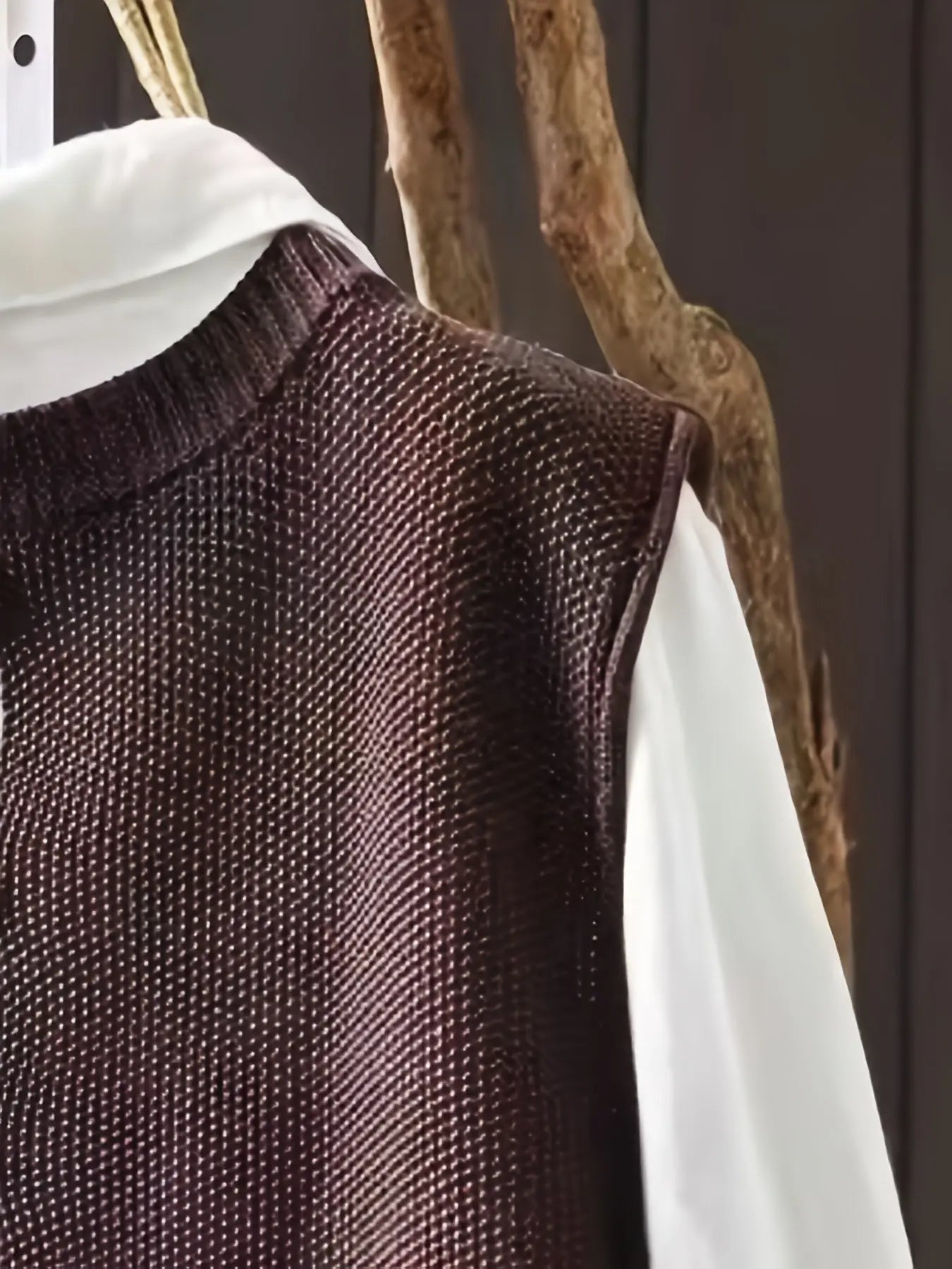 Comfortable Knit Sweater Vest for Women with Round Neck Sleeveless Button Back Oversized Relaxed Style