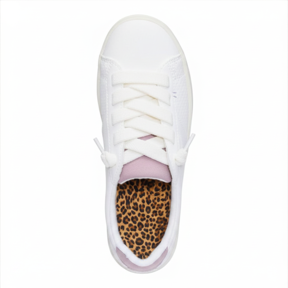 Comfortable Trainers for Women with Lace Up Low Top Cushioned Gum Sole Casual Style