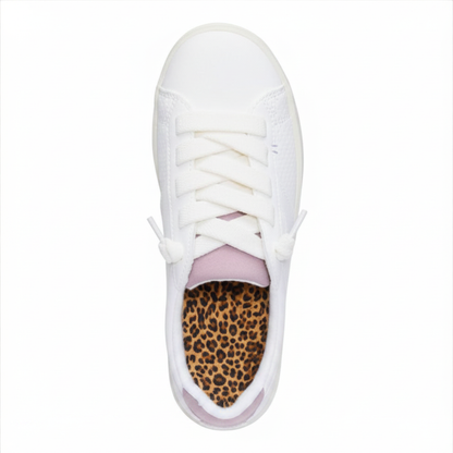 Comfortable Trainers for Women with Lace Up Low Top Cushioned Gum Sole Casual Style