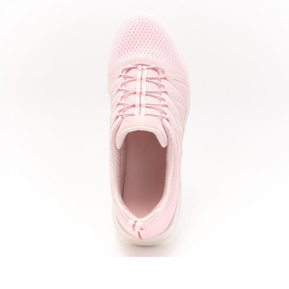 Comfortable Running Shoes for Women with Breathable Knit Upper Lace Up Lightweight Sole Style
