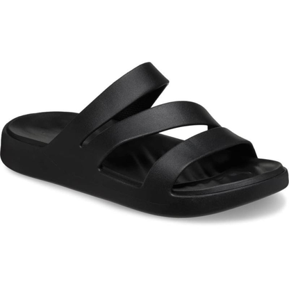 Comfortable Sandals for Women with Triple Strap Cushioned Footbed Slip On Style