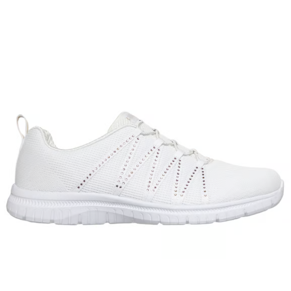 Comfortable Running Shoes for Women with Breathable Knit Upper Lace Up Lightweight Sole Style