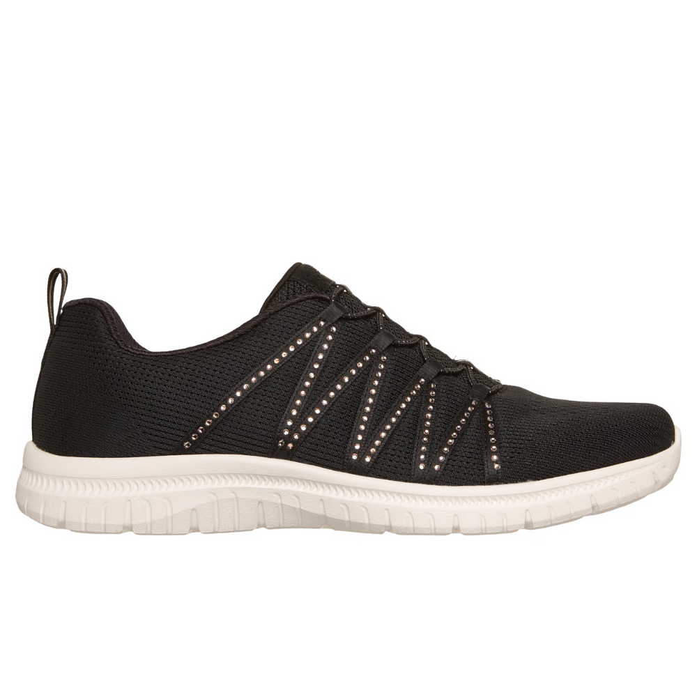 Comfortable Running Shoes for Women with Breathable Knit Upper Lace Up Lightweight Sole Style