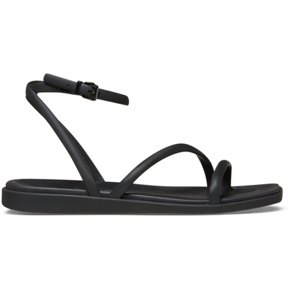 Comfortable Strappy Sandals for Women with Thin Toe Loop Ankle Buckle Flat Minimalist Style