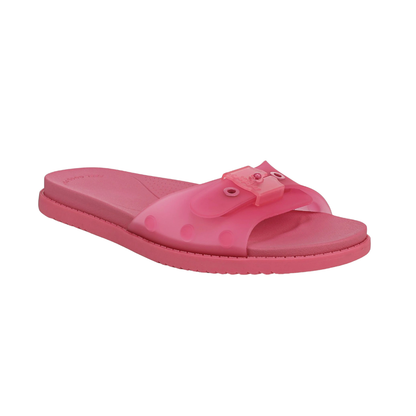 Comfortable Flat Sandals for Women with Woven Twist Strap Studded Cork Sole Slide Style