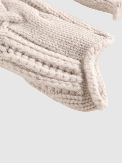 Comfortable Cable Knit Sweater for Women with Mock Neck Long Sleeve Relaxed Oversized Casual Style