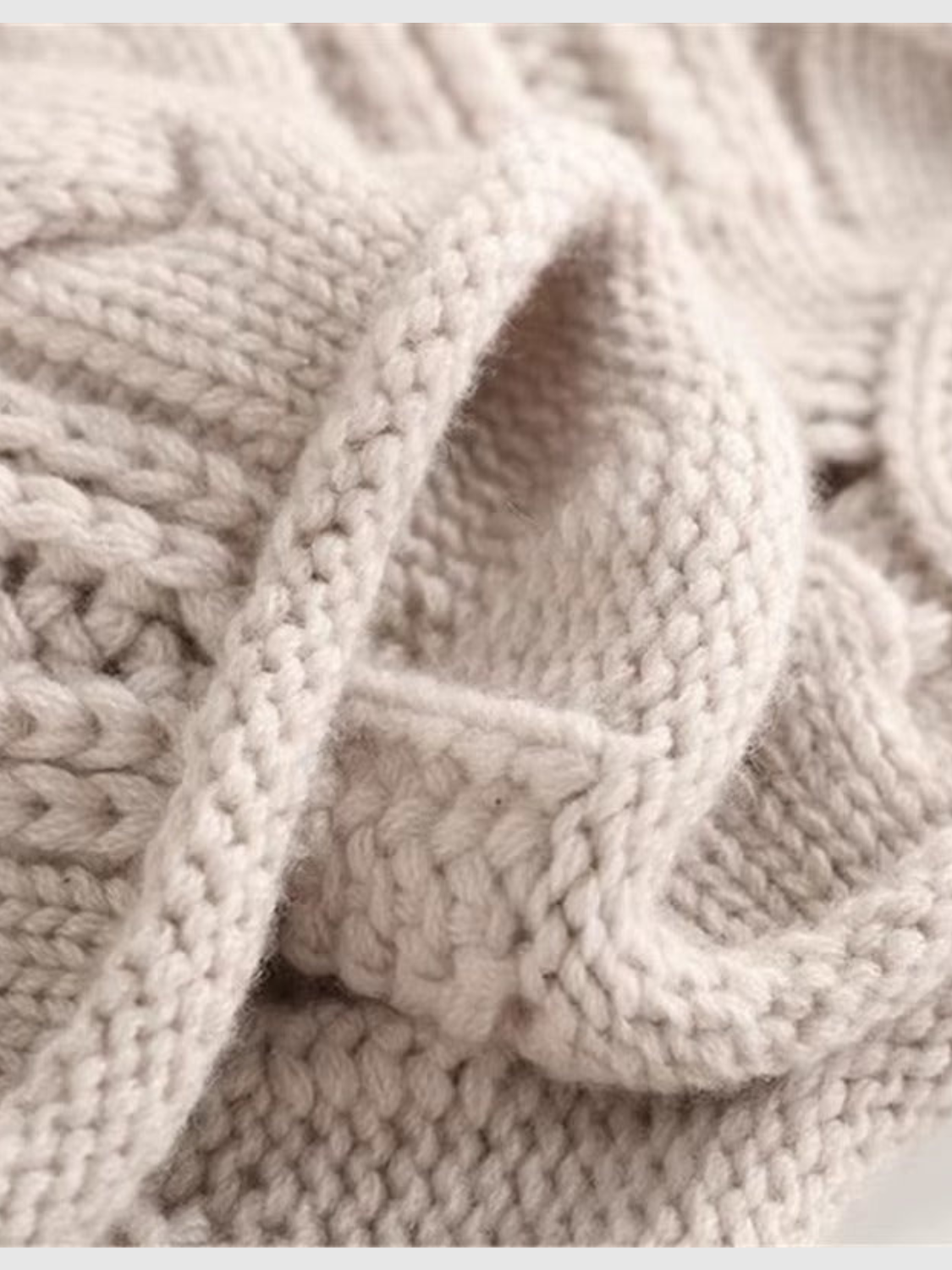 Comfortable Cable Knit Sweater for Women with Mock Neck Long Sleeve Relaxed Oversized Casual Style
