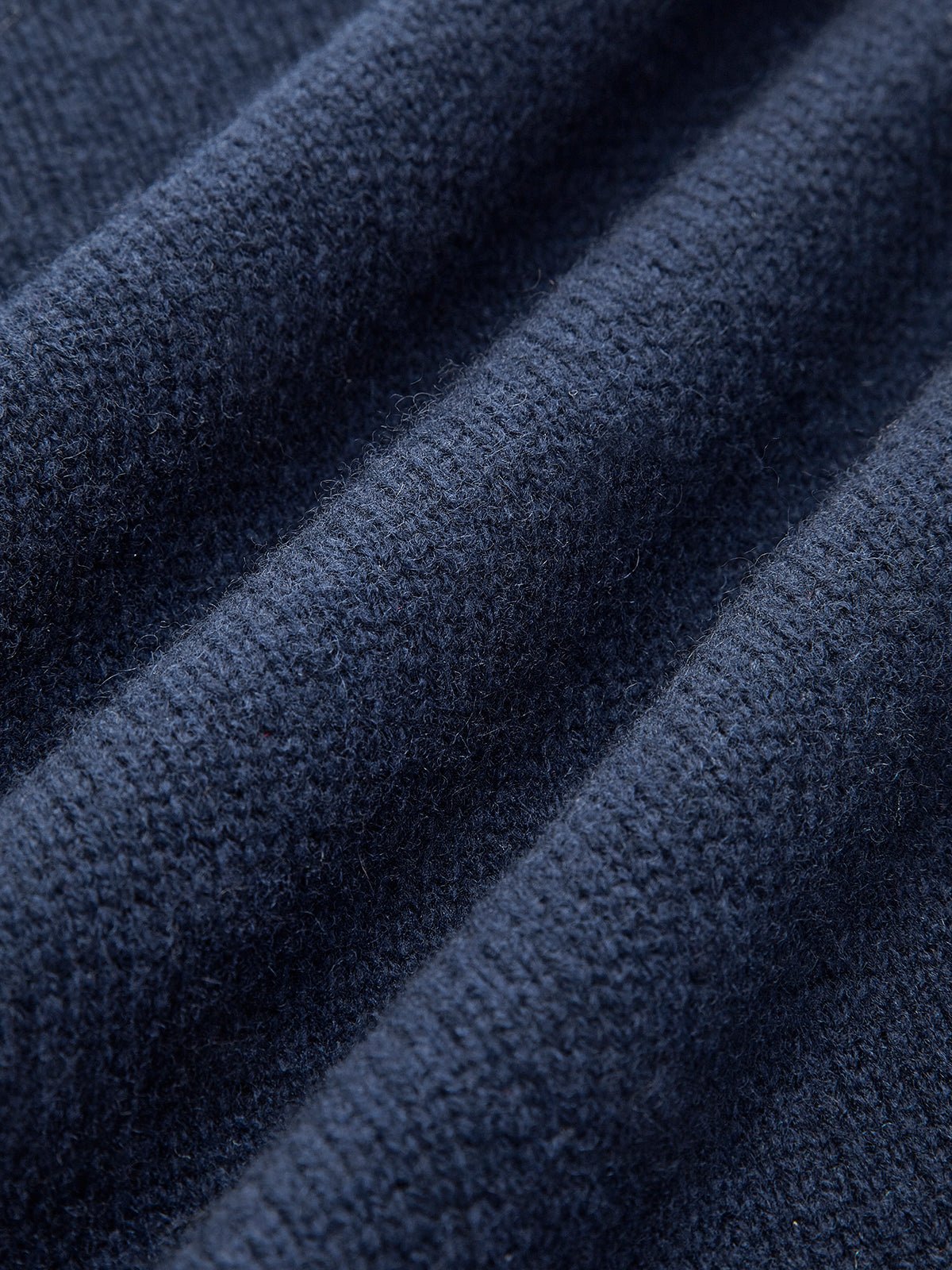 Effortless Denim Trim Polo Sweater for Women with Collar Long Sleeve Contrast Cuff Relaxed Knit Style